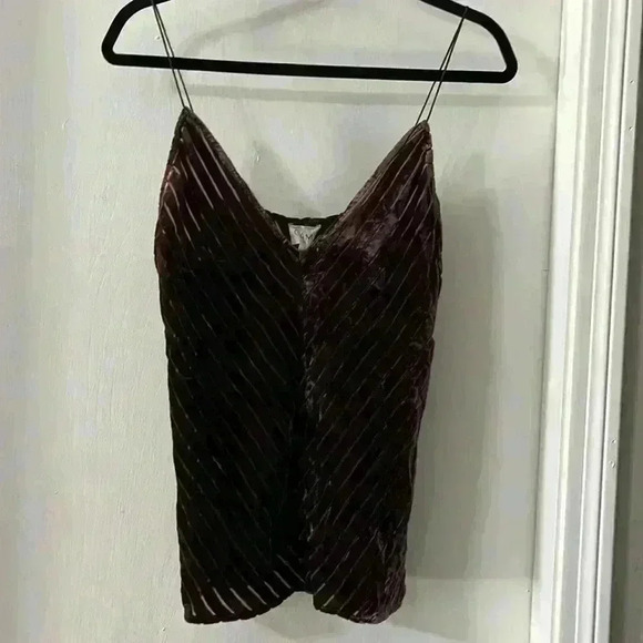 CAMI NYC
Olivia Silk Velvet Chevron Tank Top - Picture 2 of 8